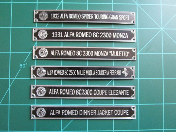 Alfa Romeo Plaques – Scale Details
