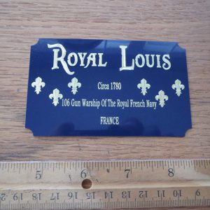Royal Louis Ship Metal Display Plaque