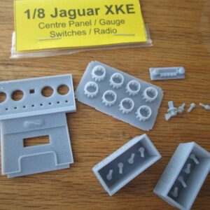 Monogram 1/8 Scale Jaguar XKE E-Type Upgraded Center Console Panel Transkit