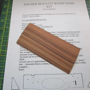 Pocher 1/8 Scale Bugatti 50T Zebra Wood Dash Interior Transkit Surprofile Etc