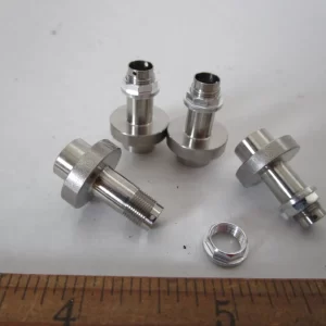 Pocher 1/8 Ferrari F40 Correct Metal Hub Set Upgrade Transkit W/ Knock-Off Nut