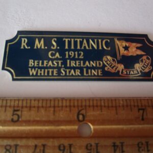 RMS Titanic Ship Brass Display Plaque Minicraft Revell Academy 1/350 1/700 1/200